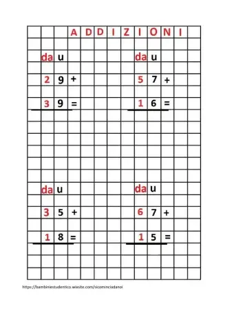 Addizioni con riporto