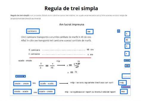Regula de trei simpla - evaluare