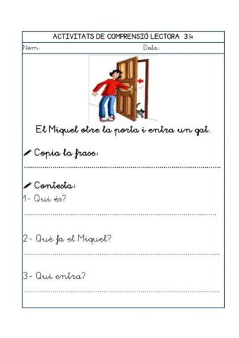 Comprensió lectora 2