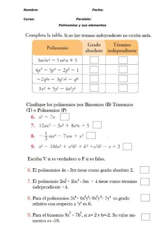 Polinomios