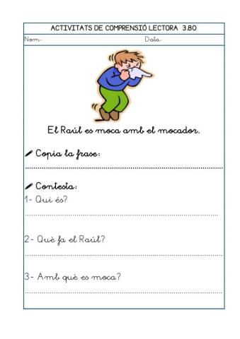 Comprensió lectora 6