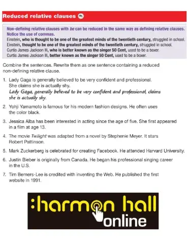 Reduced Relative Clauses