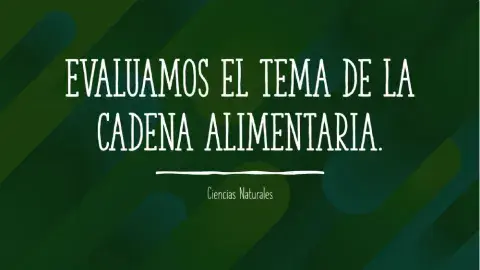 La cadena alimentaria