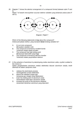 Chemistry Trial Perak 2020 Paper 1 Part 2