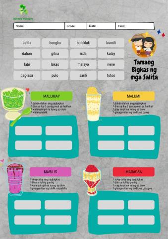 Montessori Lesson - Filipino - Tamang Bigkas ng Salita