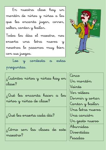 Repaso de la k, w y ch