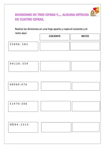 Divisiones de tres cifras