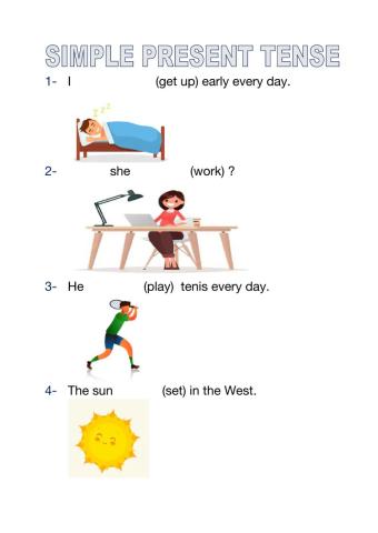 Simple present tense