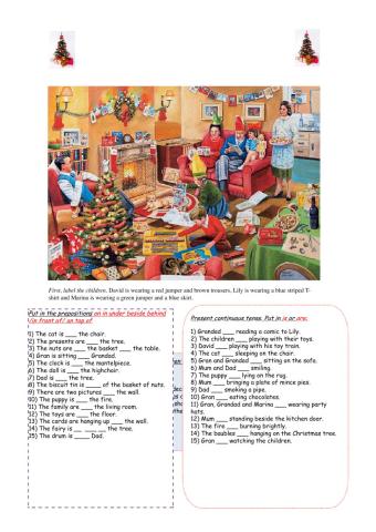 Christmas prepositions