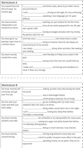 SO2 INT+ 7.3 used to - get used to