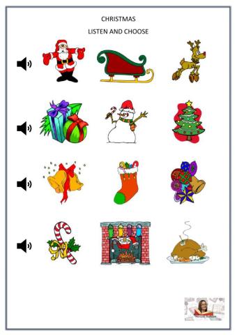 Christmas listen and choose