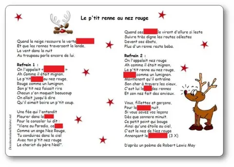 Petit renne au nez rouge