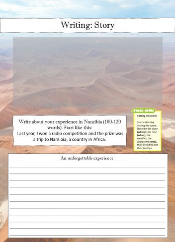 Writing - Namibia