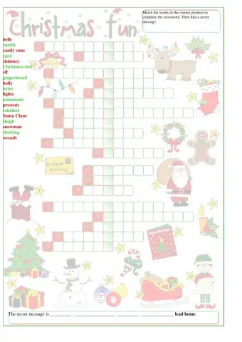 Christmas crossword