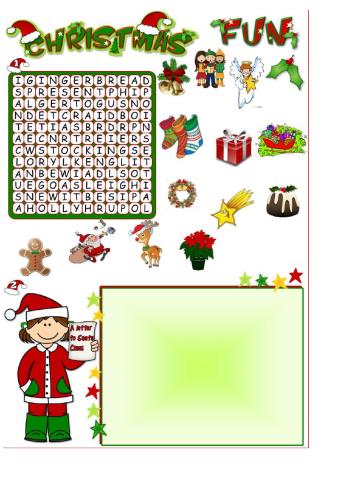 Christmas worksheet