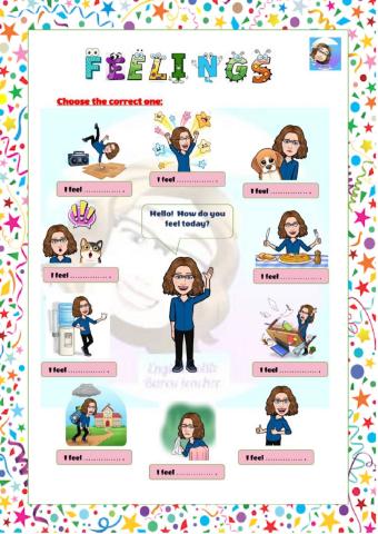 Grade 3-Unit 4-Feelings-bitmoji