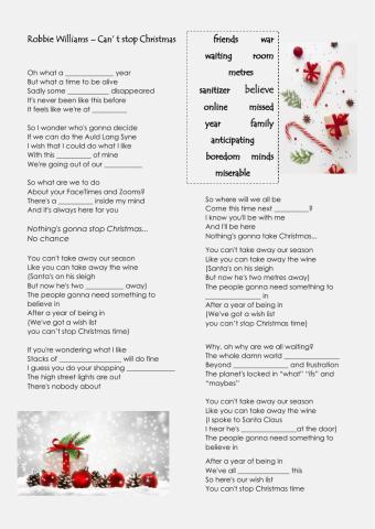Can't stop Christmas - Robbie Williams