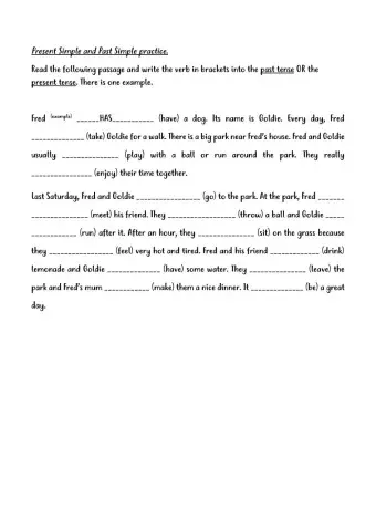 Present and Past practice