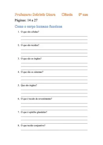 Atividades pendentes