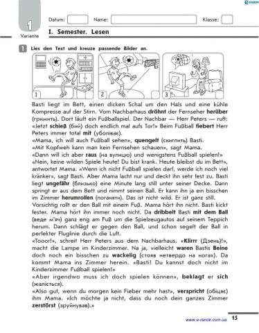 Leseverstehen. 8 Klasse