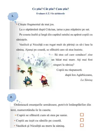 Ce știu? Cât știu? Cum știu?