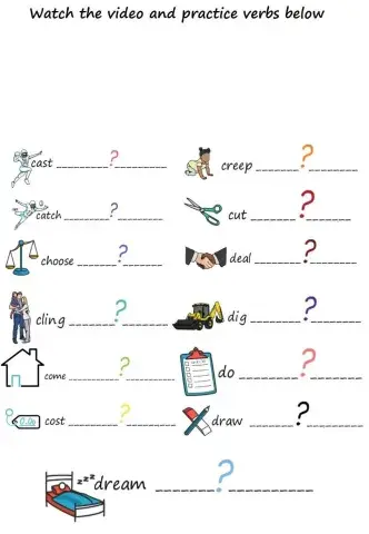 Irregular vebrs cast -- dream