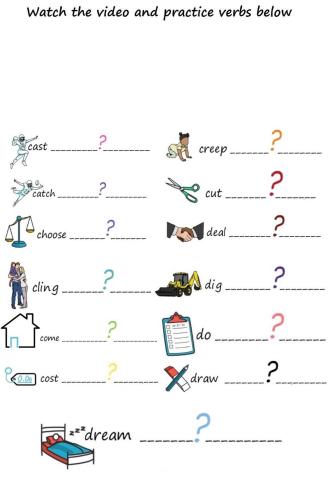 Irregular vebrs cast -- dream