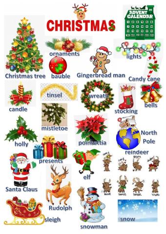 Christmas vocabulary