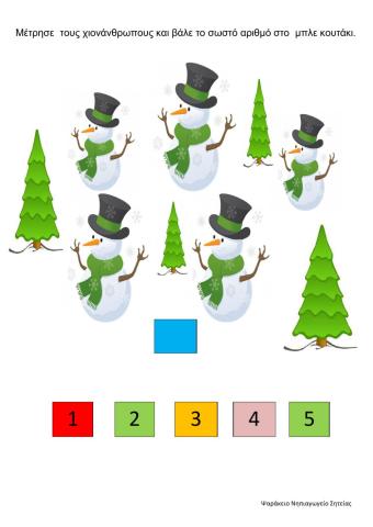 Μετρησε τους χιονάνθρωπους
