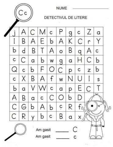 Detectivul de litere - C