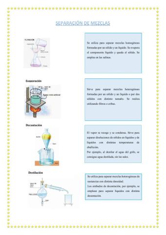 Separación de mezclas