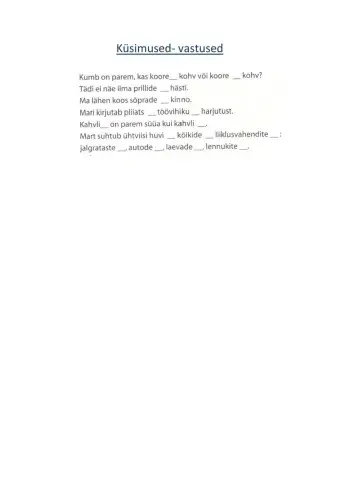 Küsimused-vastused