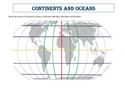 Continents & Oceans