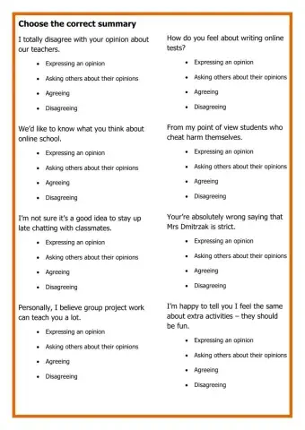 Language functions - opinions