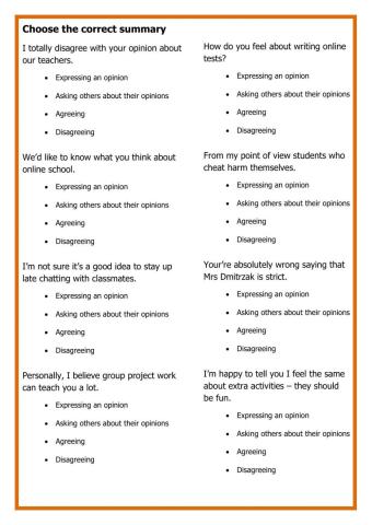 Language functions - opinions