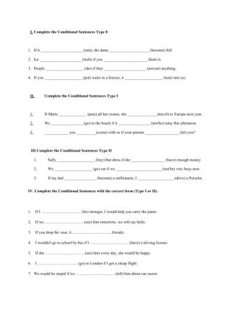 Practice Conditionals