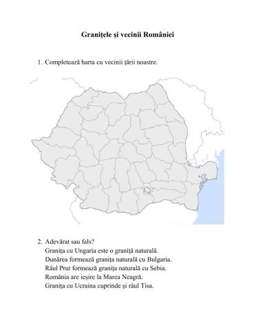 Granițele și vecinii României