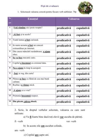 Fiță de evaluare
