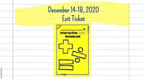 Dec 14-18 Exit Ticket Divider