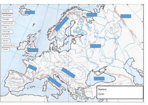 Repaso el relieve de Europa