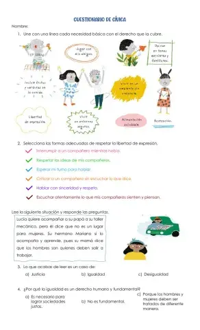 Cuestionario Cívica
