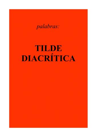 Tilde diacritica portada