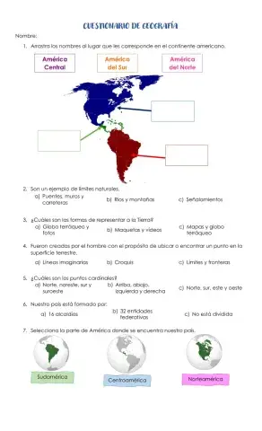 Cuestionario Geografía