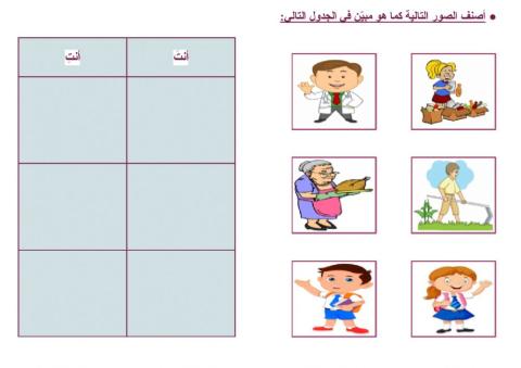 ضمائر المخاطب (أنتَ - أنتِ) - 3