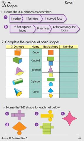 3D Shapes Year 2