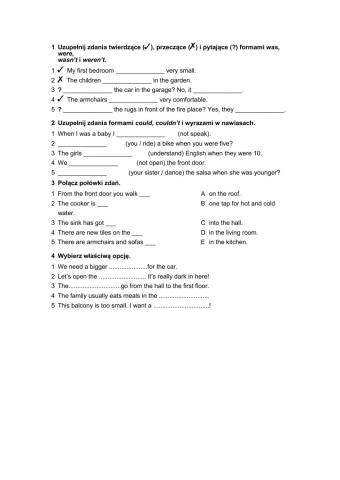 Kartkówka 4 unit klasa 7