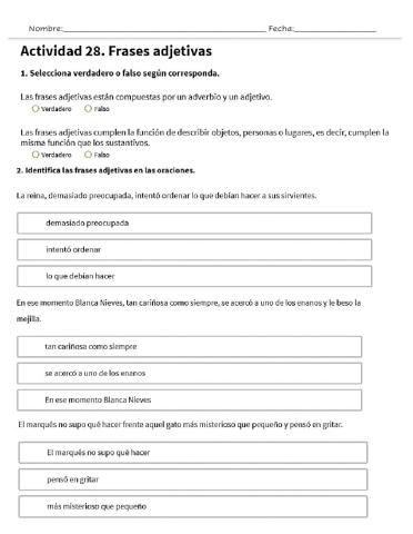 Frases adjetivas