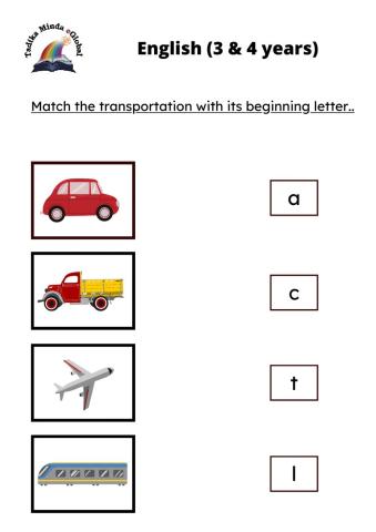 English 3 & 4 Years: Transportation 1