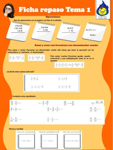 Repaso tema 4 matemáticas