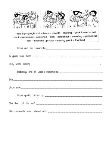 Rearrange sentences into paragraphs Y3R pg42